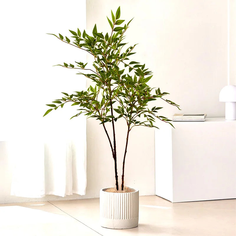 ficus artificiel grande branche pour décoration intérieure et extérieure - vue 3 sur 8