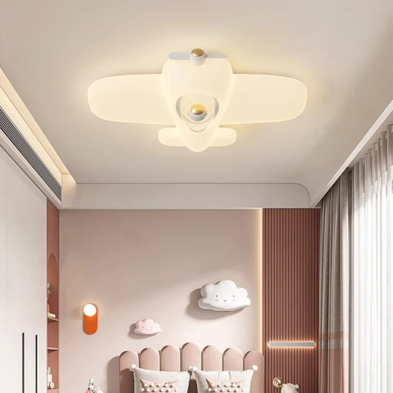 plafonnier astronaute mignon led pour chambre d'enfant décorative - vue 3 sur 9