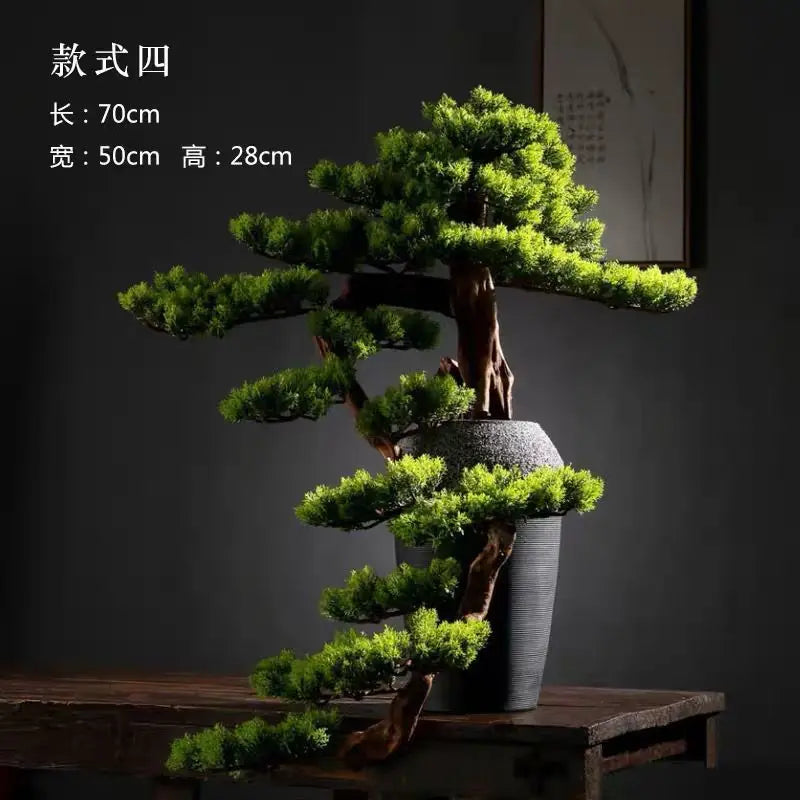 plafonnier bonsaï décoration intérieure style chinois haut de gamme - vue 9 sur 11