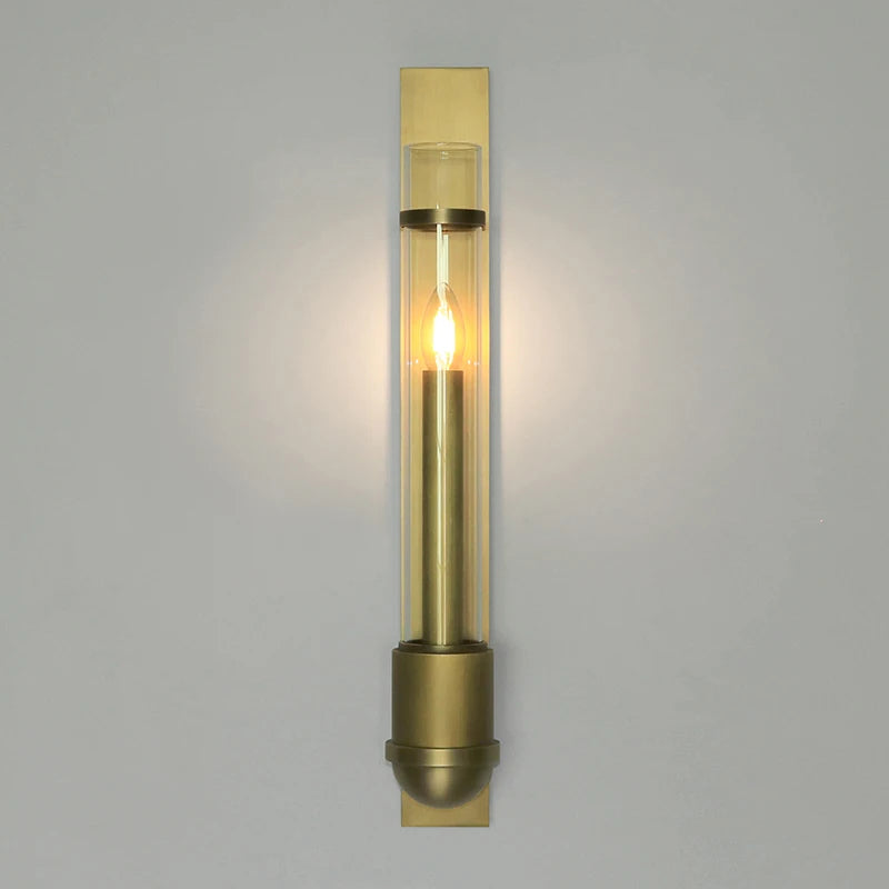 applique murale en acier inoxydable avec tube en verre - vue 7 sur 7