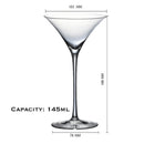 Verre cocktail design élégant pour margarita champagne vin
