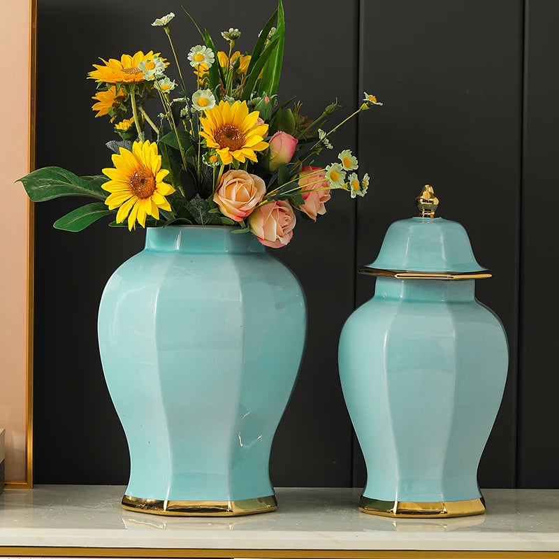 vase en céramique vintage pour fleurs de gingembre décoratif et pratique
