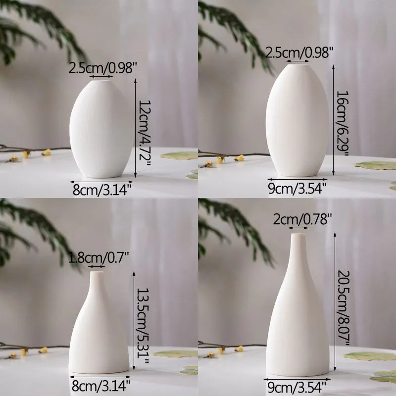 vase en céramique moderne pour fleurs séchées décoration artisanale - vue 7 sur 12