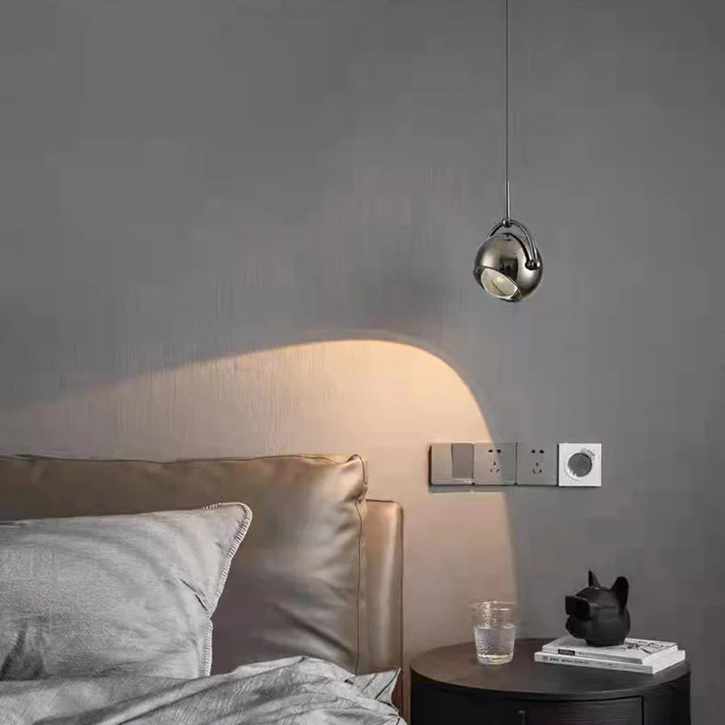 suspension led rotative avec fil métallique réglable - vue 5 sur 9