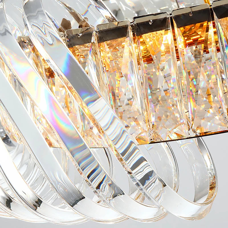 lustre en cristal lumineux pour décoration intérieure élégante et moderne - vue 6 sur 11