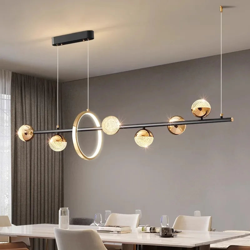 Chambre moderne salle à manger décorative led plafonniers lampes suspendues éclairage intérieur éclairage intérieur plafonnier lustre - vue 2 sur 8