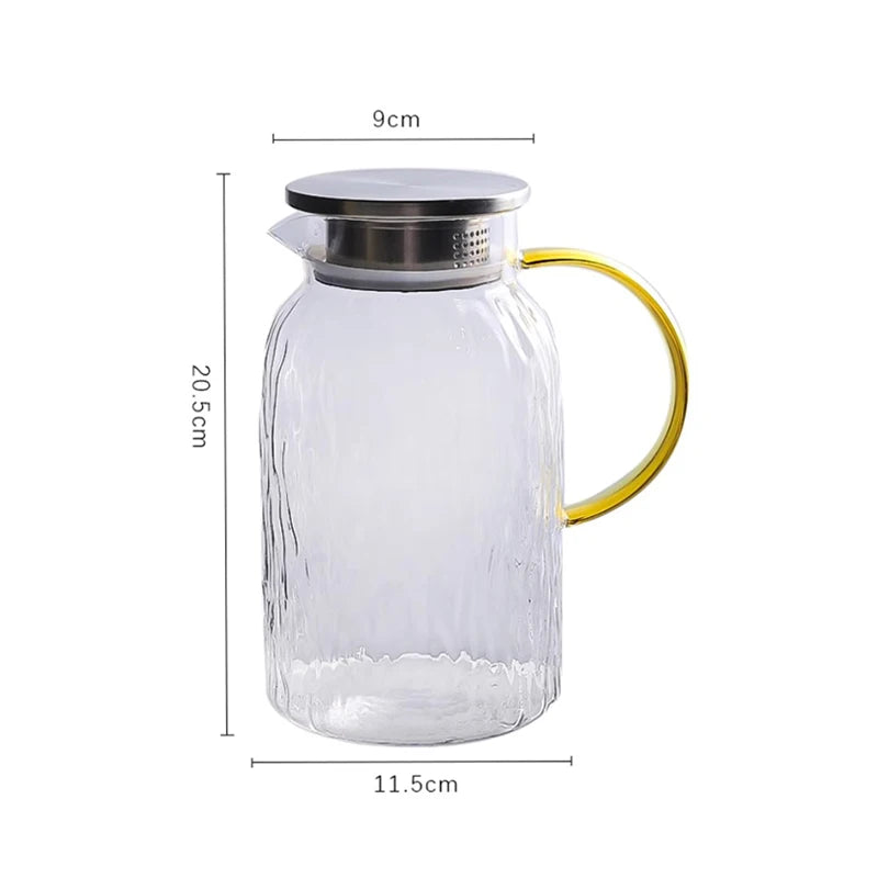 Carafe en verre eau citronnee 1400 1800 ml