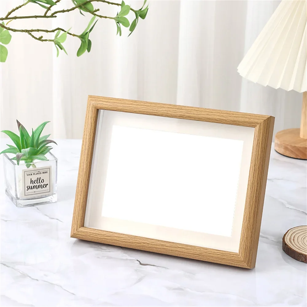 cadre photo en bois pour portraits de famille et souvenirs - vue 8 sur 9