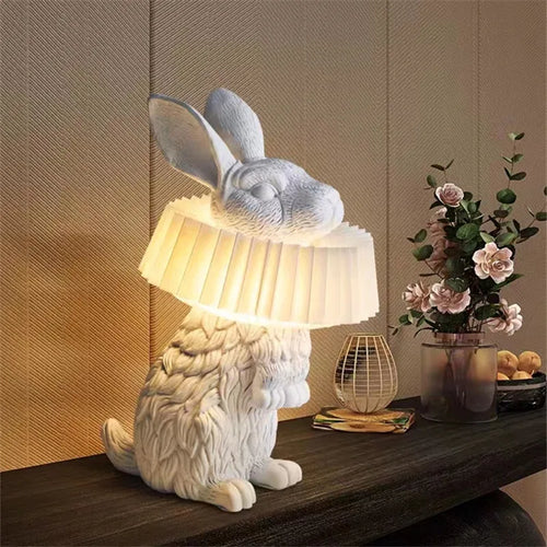 lampe de table lapin adorable pour décoration enfant - vue 5 sur 15