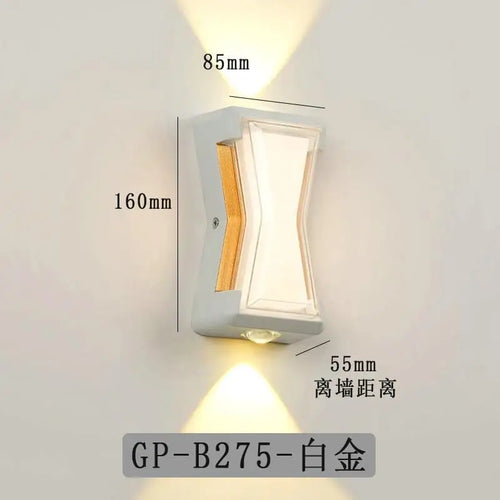 applique murale extérieure moderne étanche à led pour tous espaces - vue 10 sur 12
