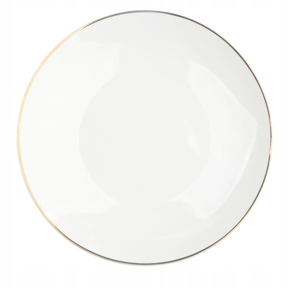 Assiette plate céramique motif cloche bordure 26cm