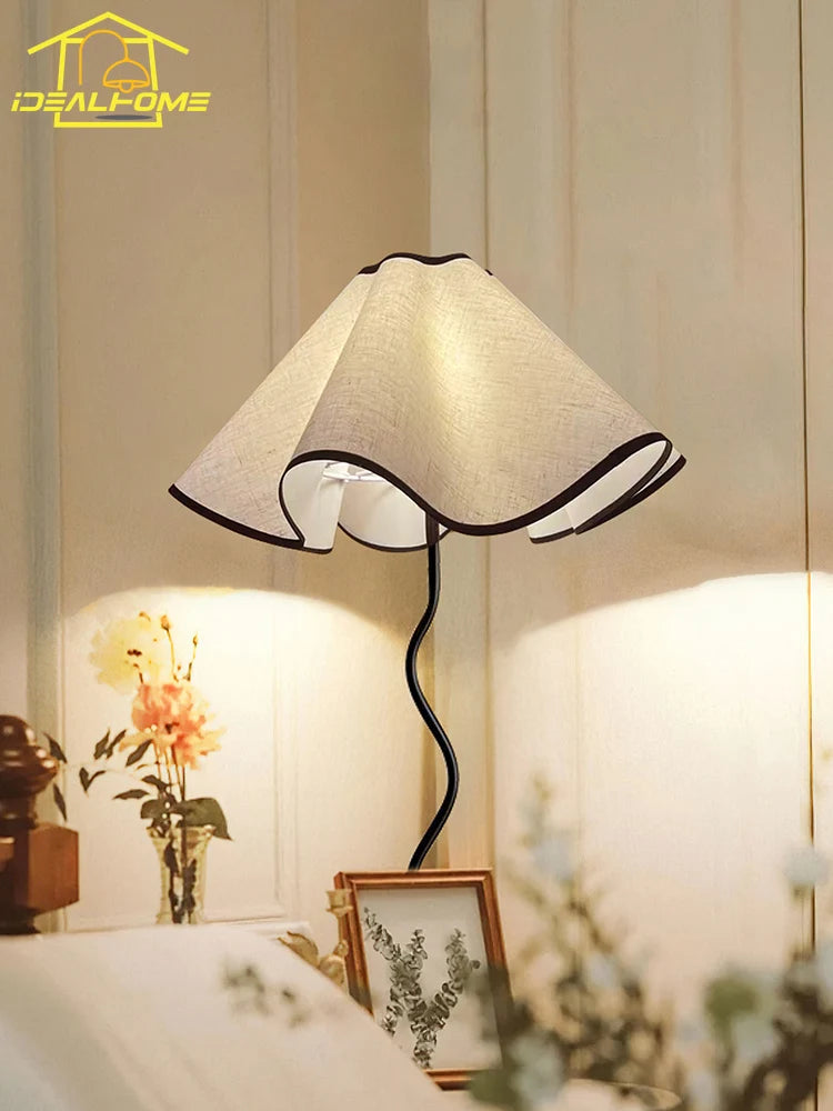 lampadaire moderne en tissu à motif floral nordique - vue 6 sur 7