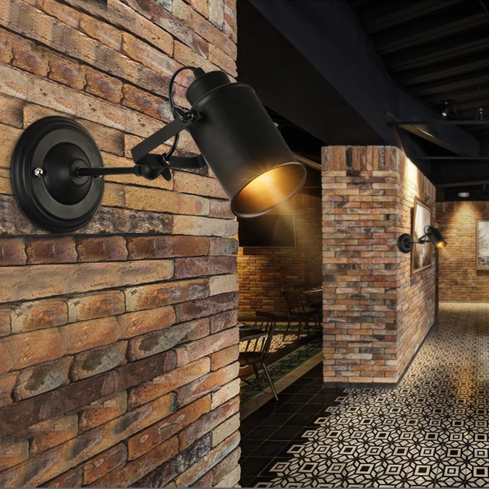 Spot plafond rétro intérieur ajustable style industriel - vue 7 sur 7