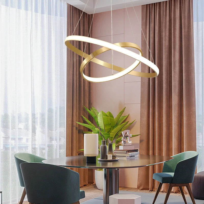 lustre moderne nordique avec télécommande et design épuré - vue 7 sur 30