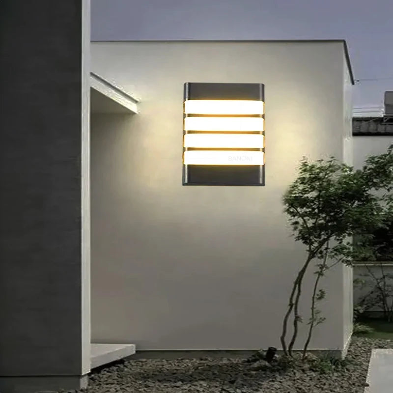 applique murale moderne pour extérieur étanche et design - vue 7 sur 10