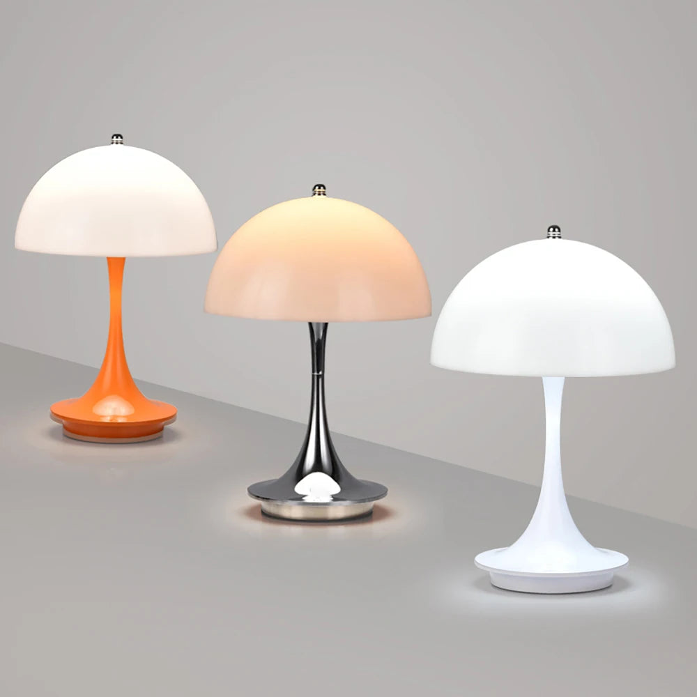 Abat-jour transparent coloré lampe de table chambre chevet LED lampe de bureau lampe de nuit Rechargeable lampe décorative de Restaurant