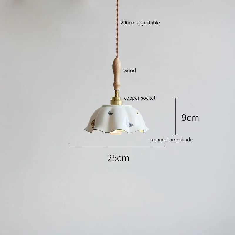 Suspension fleur en céramique moderne - vue 14 sur 30
