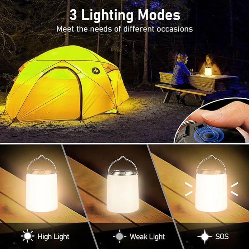 lampe rechargeable usb pour camping et activités extérieures - vue 4 sur 6