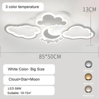 lustre led moderne en forme de lune étoile nuage pour enfants