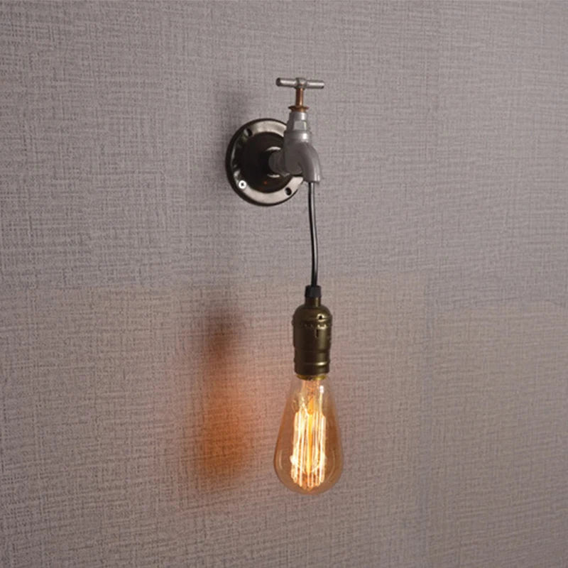 applique murale industrielle vintage en fer pour loft bar restaurant - vue 11 sur 10