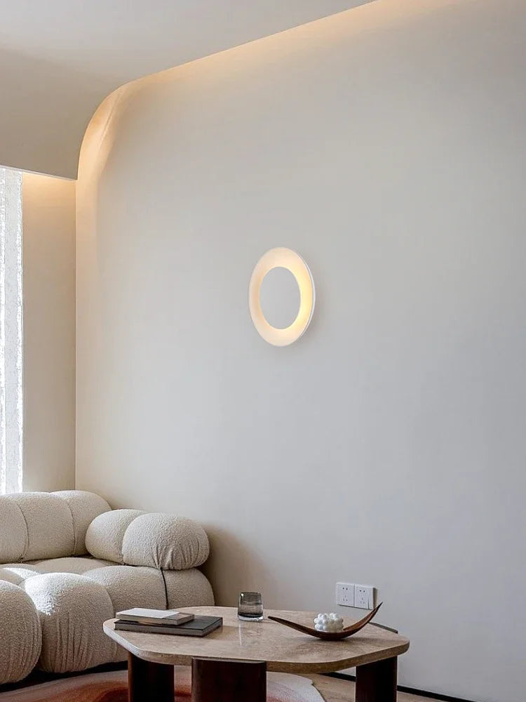 applique murale en plâtre minimaliste design moderne luminaire LED créatif