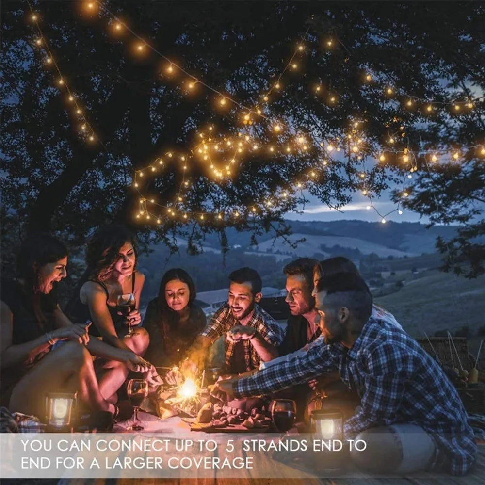 guirlande lumineuse led étanche pour décoration extérieure de jardin Noël - vue 6 sur 8