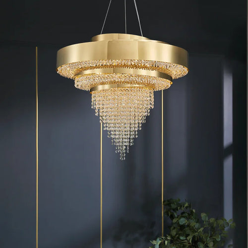 lustre en cristal design moderne pour une décoration élégante - vue 2 sur 11