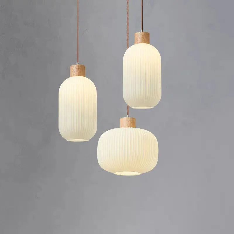 lampe led suspendue design nordique makaron pour décoration intérieure - vue 2 sur 9