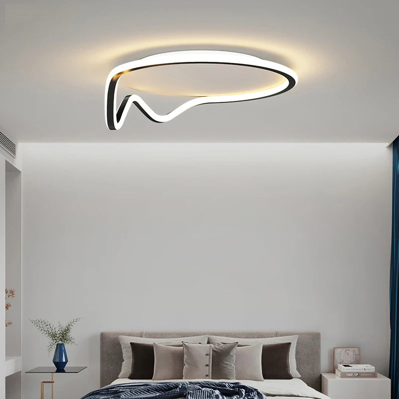 Plafonnier moderne à LEDs lumière pour salon chambre salle à manger étude cuisine - vue 6 sur 18