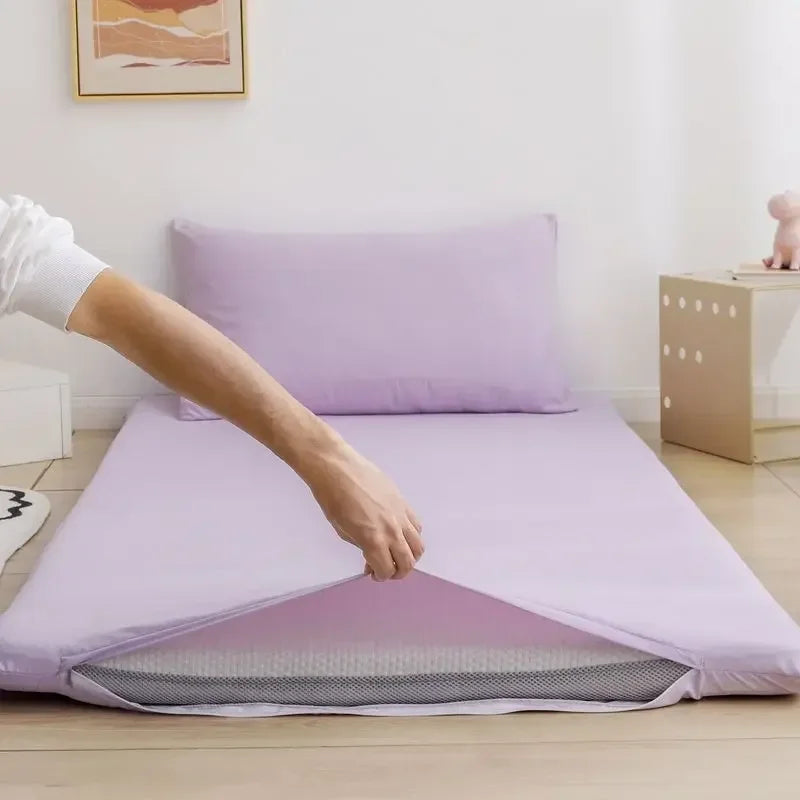 protège-matelas 360° avec fermeture éclair pour lit étudiant