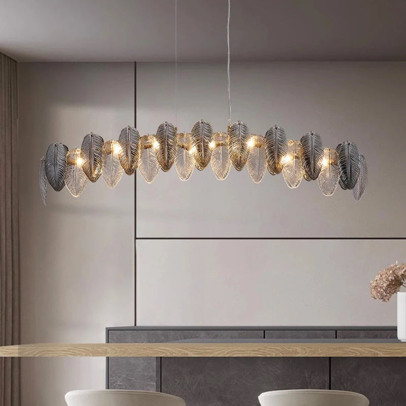 Lustre design arrondi à LED luxe - vue 2 sur 8