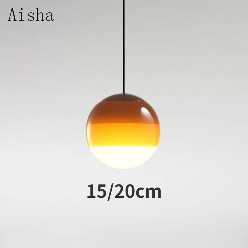 suspension en verre style nordique pour intérieur moderne - vue 6 sur 12