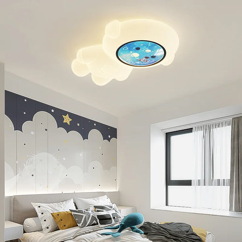 plafonnier étoilé pour chambre enfant thème astronautes et rêves - vue 2 sur 3