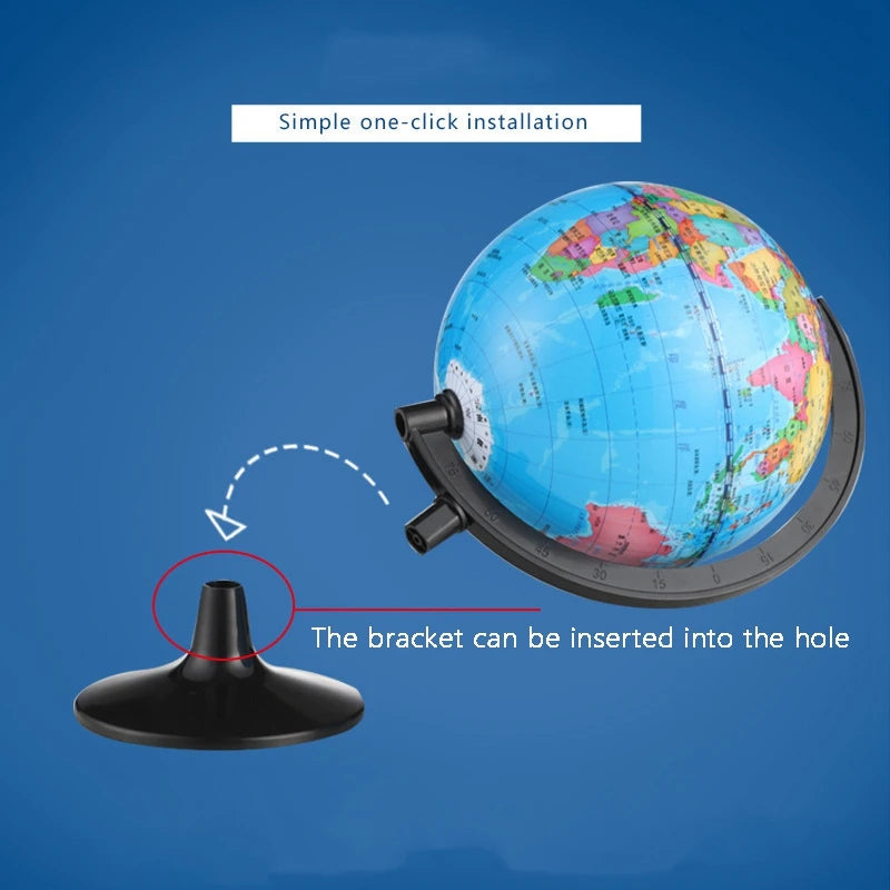 globe terrestre portable rotatif pour apprendre la géographie - vue 4 sur 4