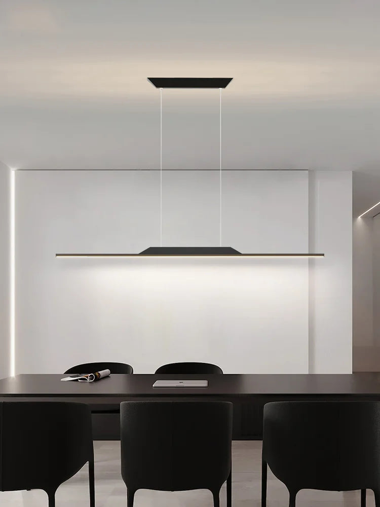 lustre led moderne pour bar cuisine et studio - vue 6 sur 15