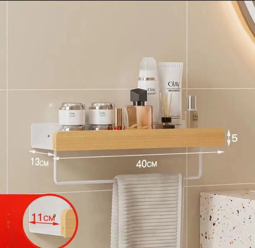 étagère en hêtre étanche pour rangement cuisine et salle de bain - vue 18 sur 20