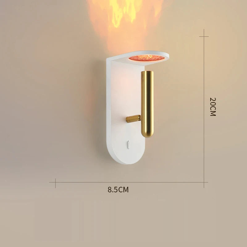 lustre led minimaliste flamme luxe appareil ménager moderne - vue 8 sur 9