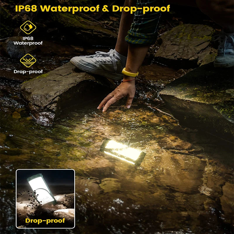 lampe de camping rechargeable 106 led portable et pratique - vue 5 sur 7