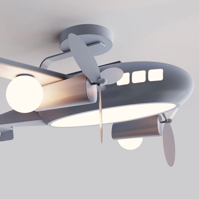 plafonnier avion nordique pour chambre enfant décoration lumineuse - vue 7 sur 10