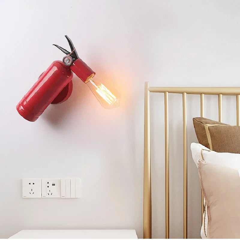 Rétro applique murale LED lampe extincteur forme gaz pour Restaurant Bar éclairage couloir allée thé maison loisirs décoration luminaires