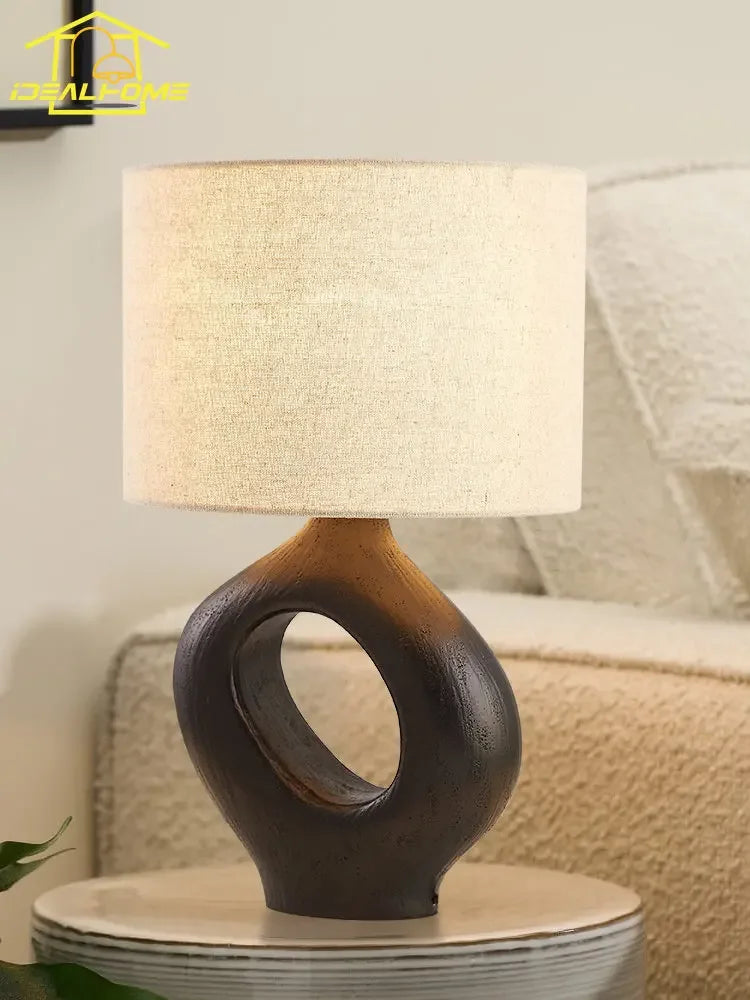 lampe de bureau moderne design en résine wabi-sabi décorative et artistique - vue 11 sur 13
