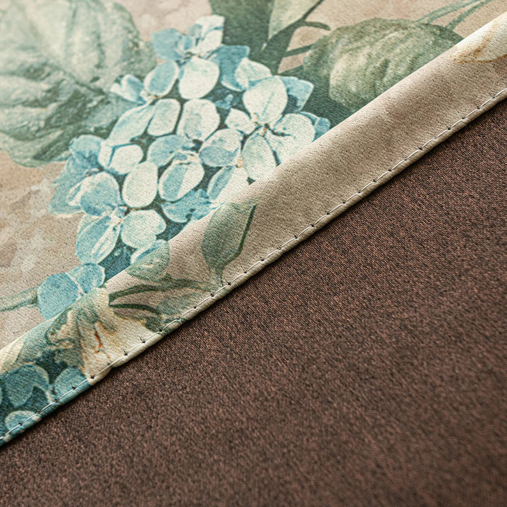 Rideau occultant floral moderne pour salon chambre fenetre