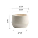 moule en silicone moderne pour pot de fleurs en béton léger et luxueux