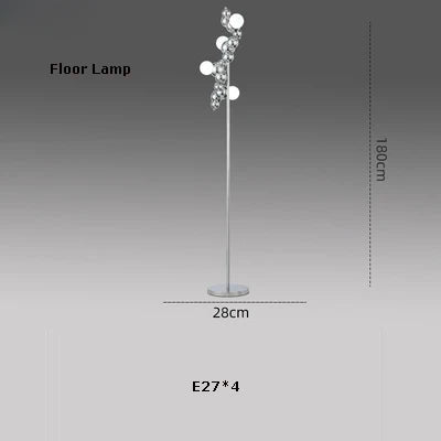 lustre led design moléculaire éclairage tendance 2024 suspension - vue 16 sur 16