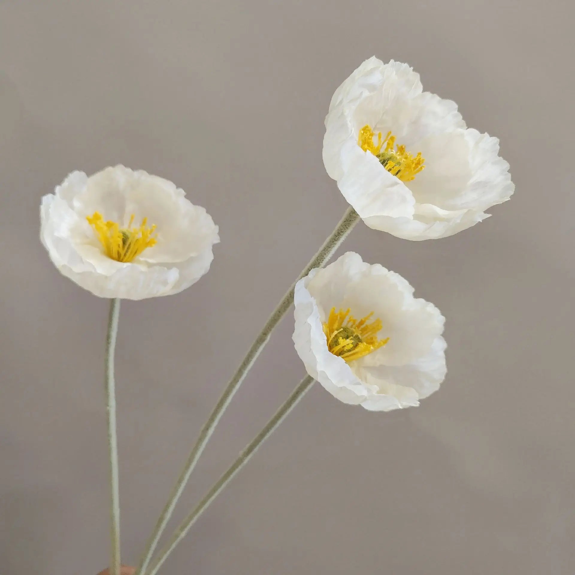 branche de fleurs artificielles pavot pour décoration et bricolage - vue 7 sur 10
