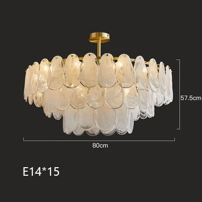 lustre suspendu en verre design nuage créatif moderne - vue 15 sur 18