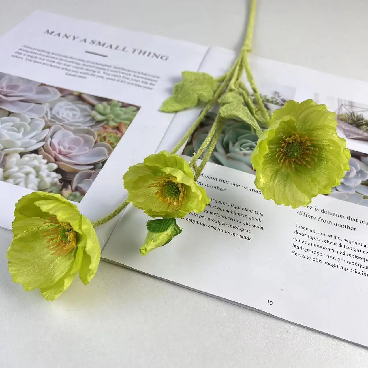 bouquet de fleurs artificielles en soie pour décorations diverses - vue 19 sur 19