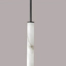 lustre cylindrique en marbre naturel avec cordon réglable 3000k