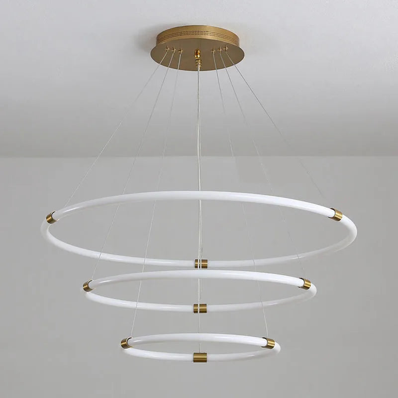 lustre moderne lumineux pour cuisine et salle à manger - vue 4 sur 5