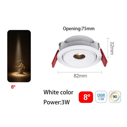 spot led ultra fin à angle de faisceau pour éclairage intérieur - vue 17 sur 24